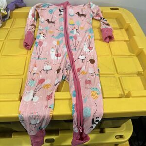 Little Sleepies Party Animals Pink 12/18